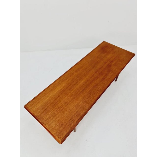 Mid-Century Danish Teak and Rattan Coffee Table by Trioh Möbler, 1960s For Sale - Image 3 of 11