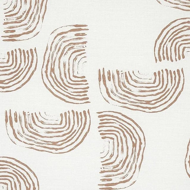 Mid-Century Modern Sample - Schumacher X Caroline Z Hurley Quansoo Fabric in Caramel For Sale - Image 3 of 4