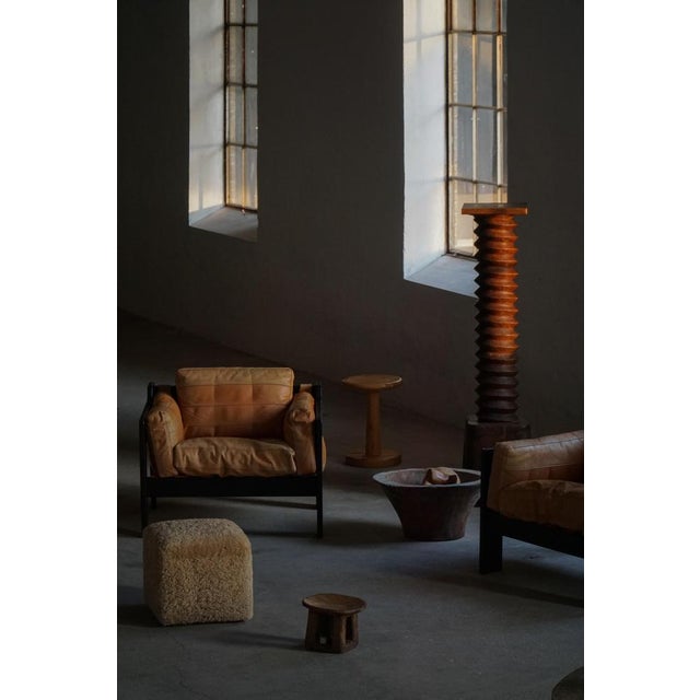 Wood Easy Chairs in Wood and Leather by Rud Thygesen and Johnny Sørensen, 1970s, Set of 2 For Sale - Image 7 of 18