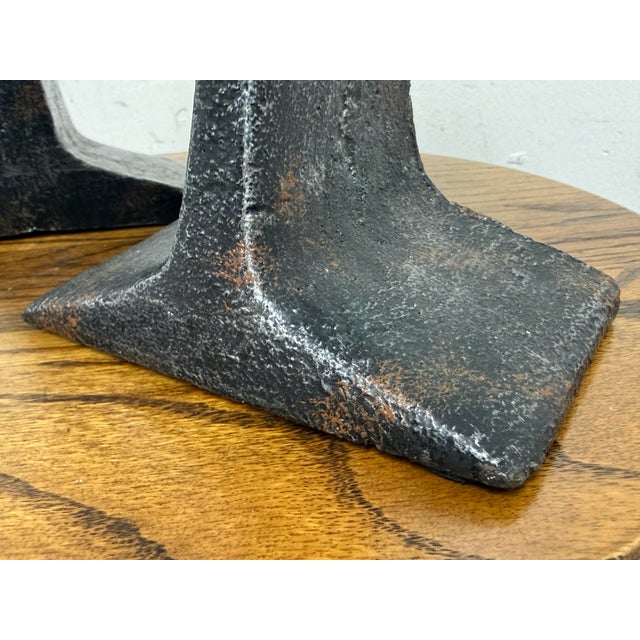 Black Cyan Design Smithy Bookends, Pair For Sale - Image 8 of 12