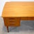 Wood 1960s Danish Teak Desk With Curved Sides & Rear Storage For Sale - Image 7 of 18