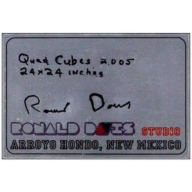 Mid-Century Modern Quad Cubes, Ronald Davis For Sale - Image 3 of 4