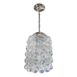 Clear bubble glass pendant For Sale