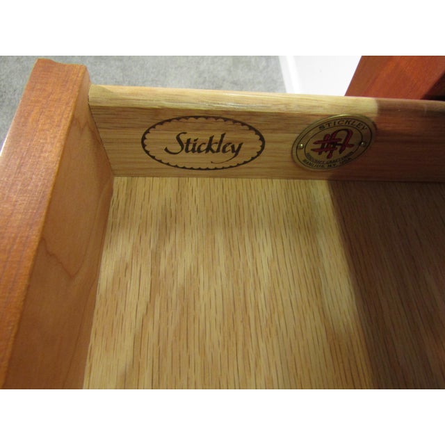 Stickley Solid Cherry Mission Arts and Crafts Style Console Table For Sale - Image 6 of 7