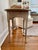 Vintage Queen Anne Style Refinished Oval Tiger Oak Side Table With Cabriole Legs and Scalloped Skirt For Sale - Image 10 of 10