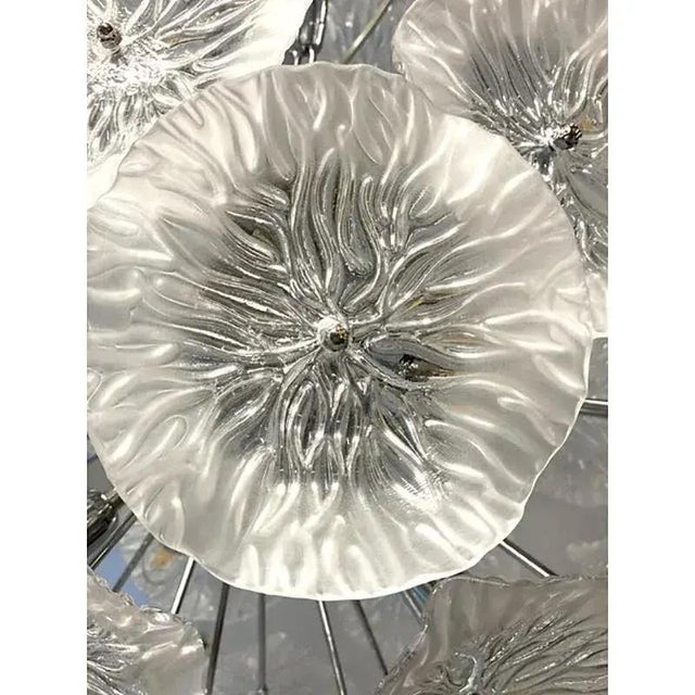 Contemporary Italian Floral Murano Glass Sputnik Chandelier by Simoeng For Sale - Image 3 of 11