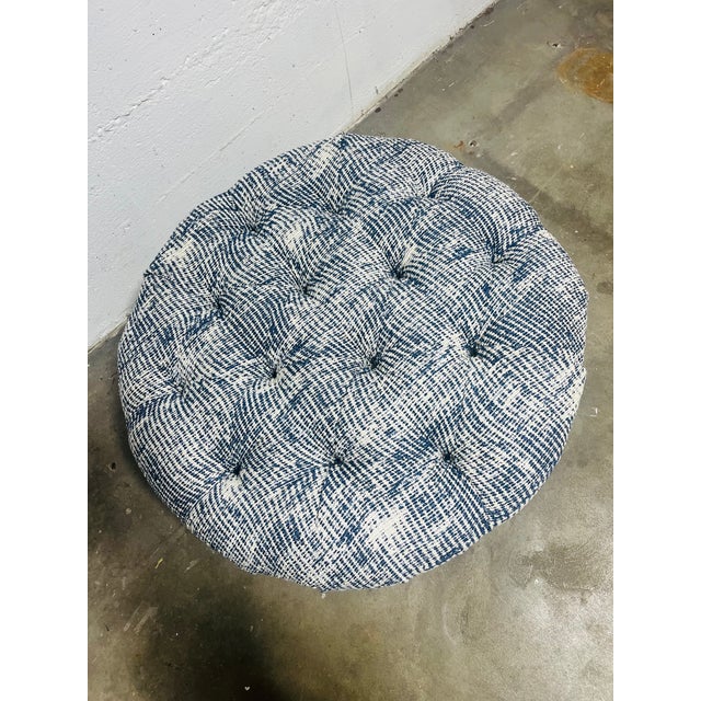 2020s Porter Tufted Ottoman For Sale - Image 5 of 8