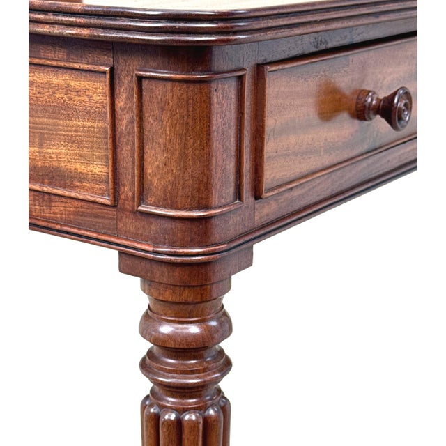Antique Regency Mahogany Chamber Writing Table, 1820 For Sale - Image 4 of 11