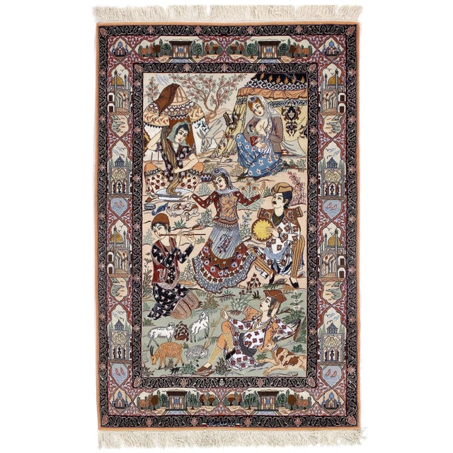 2020s 2020s Ivory Persian Isfahan For Sale - Image 5 of 5