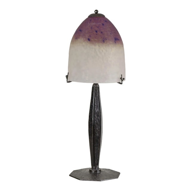 French Art Deco Table Lamp by Charles Schneider 1920s France For Sale