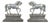 Early 20th Century Pair of English Turn of the Century Metal Bookends Depicting Prancing Horses For Sale