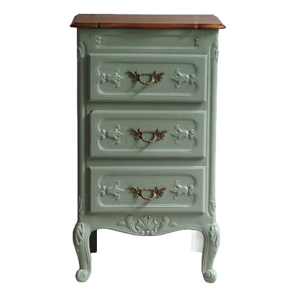 Narrow Louis XV Style Chest of Drawers, 1950s For Sale
