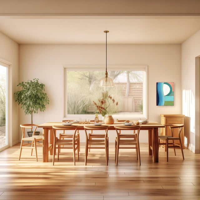 Wood Time Zone 8 - Modern Resin Minimalist Rhythmic Geometric Abstraction Original Artwork by Ricky Hunt For Sale - Image 7 of 9