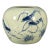 Vintage Chinese Celadon Glaze Blue & White "Shrimp" Brush Washer / Water Pot For Sale