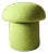 Mushroom Ottoman in Kiwi Wool For Sale