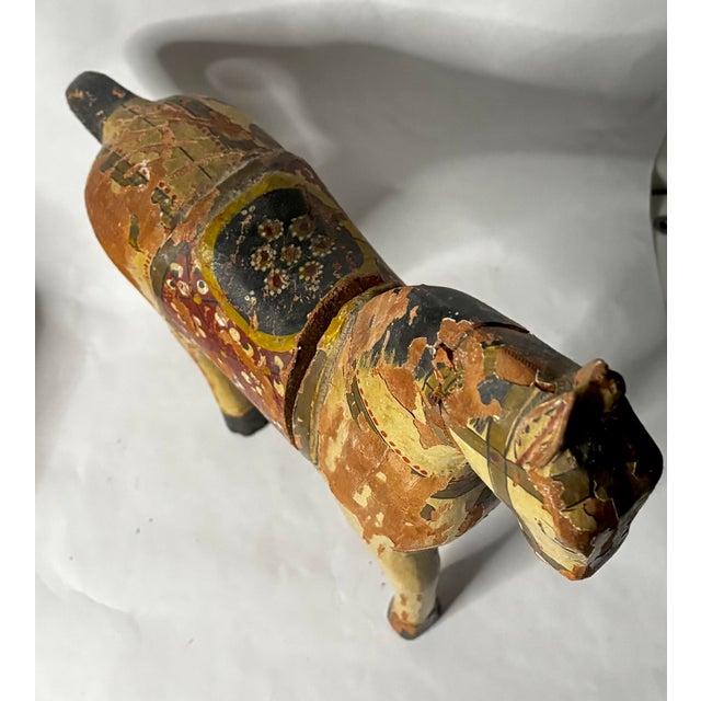 Late 19th–Early 20th Century Indian Polychrome Carved Wood Horse For Sale In New York - Image 6 of 6