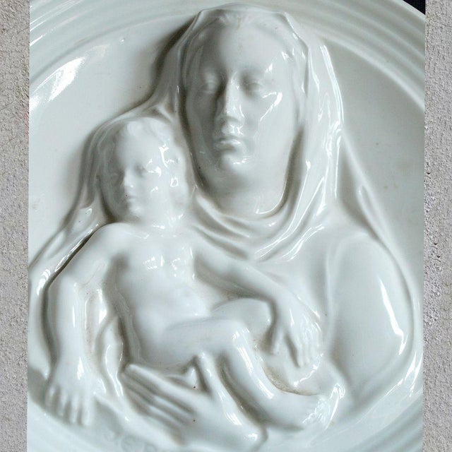 Madonna with Child by Emile Jacob Born, 1890s For Sale - Image 3 of 8