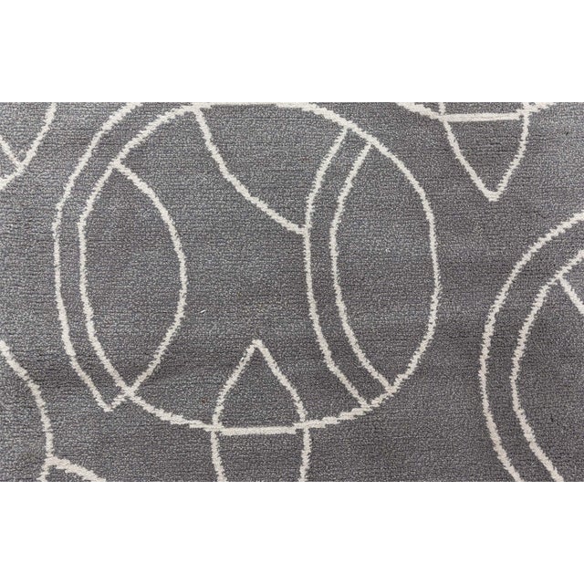 Textile Modern Tibetan 'Hummingbird' Silk and Wool Rug by Doris Leslie Blau For Sale - Image 7 of 9