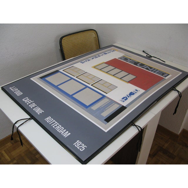 Red Café De Unie Poster by J.J.P. Oud, Rotterdam, 1925 For Sale - Image 8 of 10