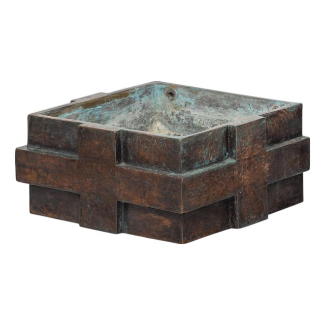 Holy Water Font in Bronze by Jan de Jong, Eindhoven, 1966 For Sale
