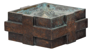 Holy Water Font in Bronze by Jan de Jong, Eindhoven, 1966