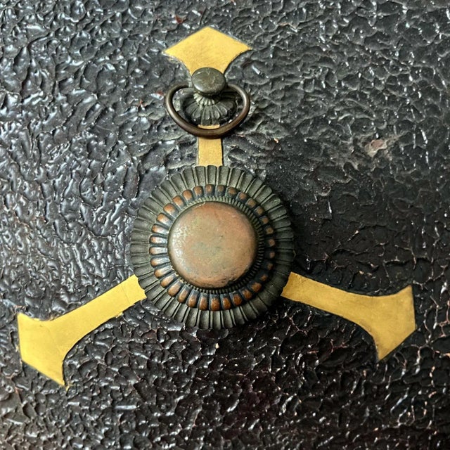 Japanese Lacquered Samurai Jingasa Hat Edo Period For Sale - Image 9 of 13