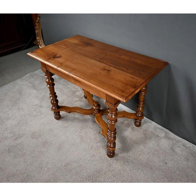 Late 19th Century Louis Philippe Flat Walnut Desk For Sale - Image 6 of 18