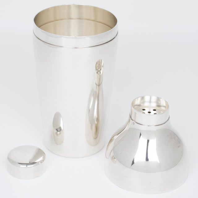 1950s Roberto Sambonet Silver Plate Cocktail Shaker For Sale - Image 5 of 10