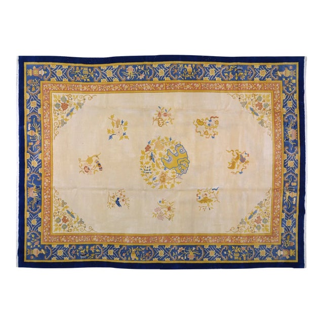 Vintage Chinese Art Deco,10'07'' X 14'02'' For Sale