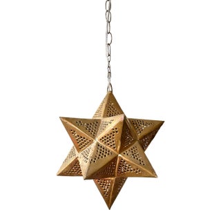 Vintage Handmade Star Shape Lantern For Sale