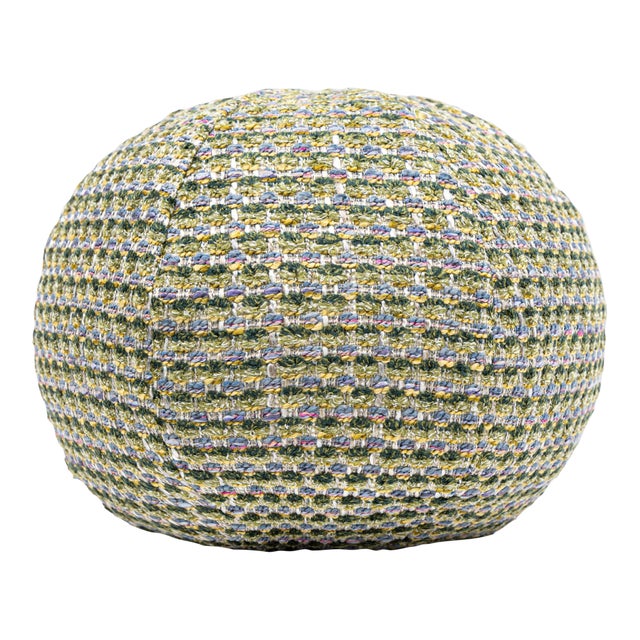 The House Of Scalamandré Heatherton Circle Pillow In Glen For Sale