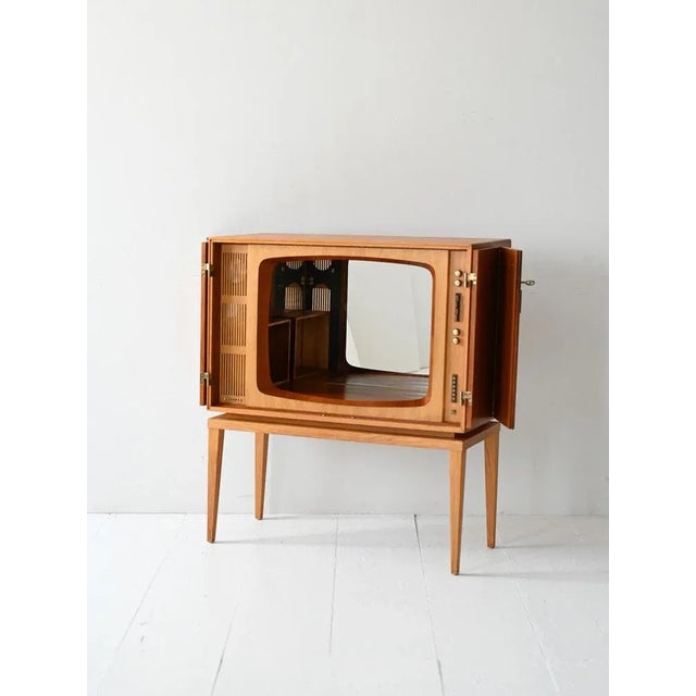 Vintage Scandinavian Teak Bar Cabinet, 1950s For Sale - Image 3 of 10