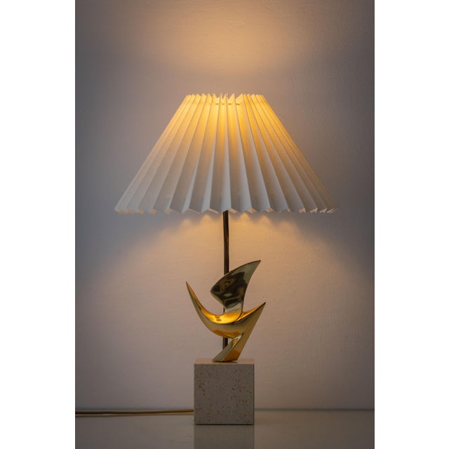 1980s Brass Bird Table Lamp by Philippe Jean, 1980 For Sale - Image 5 of 14