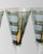 Vintage Italian Blue Murano Glass Liqueur Decanter Glasses with Hand Painted Gilt Details, 1950s, Set of 5 For Sale - Image 6 of 15