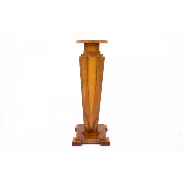 Mid-20th Century Art Deco Pedestals, Poland, 1950s For Sale - Image 6 of 12