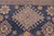 1990s Bohemian Kazak Tribal Light Blue/Beige Wool Rug - 4'0''x6'1'' For Sale - Image 5 of 10