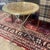 Traditional Vintage Gold Leaf Over Iron and Mosaic Glass Tripod Side Table For Sale - Image 3 of 9