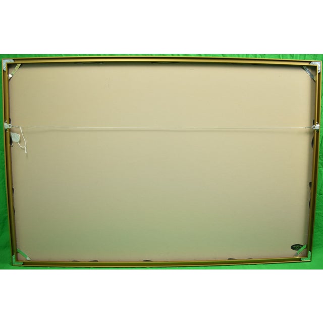 Map Sz: 24"H x 35 1/4"W Frame Sz: 26"H x 38 1/4" in gilt metal Arthur Zaidenberg (1908-1990) (after) Gardner Osborn...