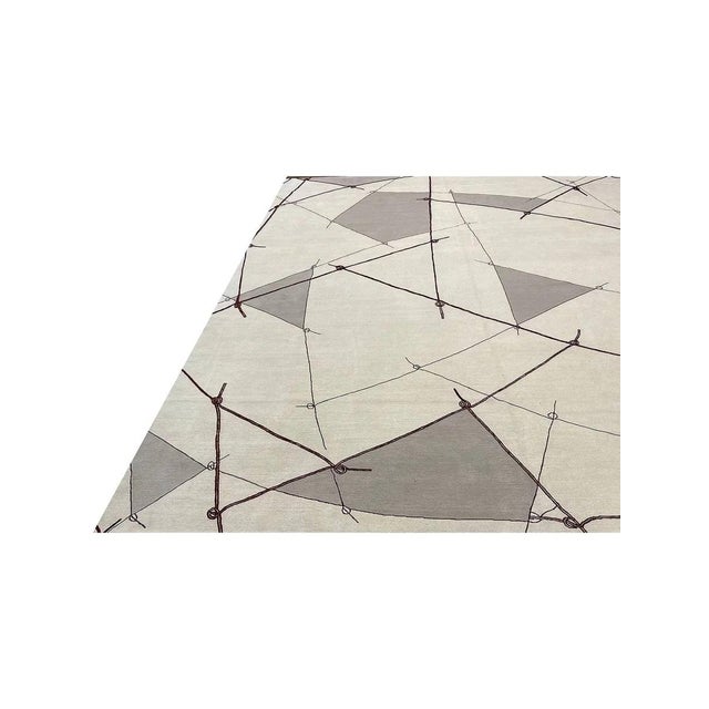 Handwoven Contemporary Area Rug 12x15 For Sale In Dallas - Image 6 of 12