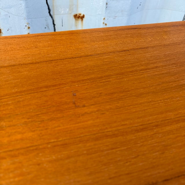 Wood Mid-Century Modern Teak End Table /Magazine Rack by FBJ Mobler, Denmark. Circa 1970s For Sale - Image 7 of 18