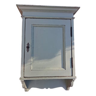 Antique Wooden Wall Cabinet, 1890s For Sale