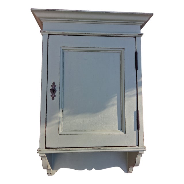 Antique Wooden Wall Cabinet, 1890s For Sale