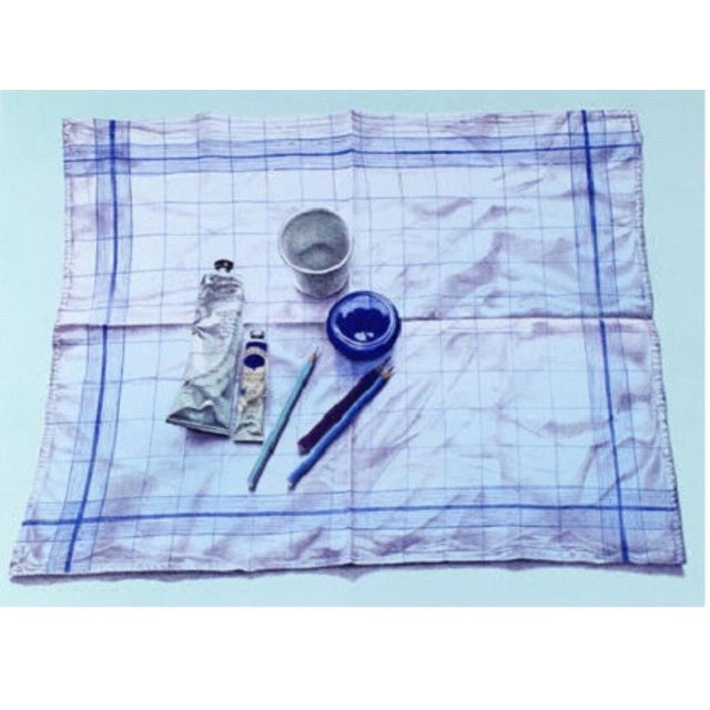 Blue Group by Anne Hausner is a serene colour offset lithograph characterized by its harmonious blue palette and quiet...