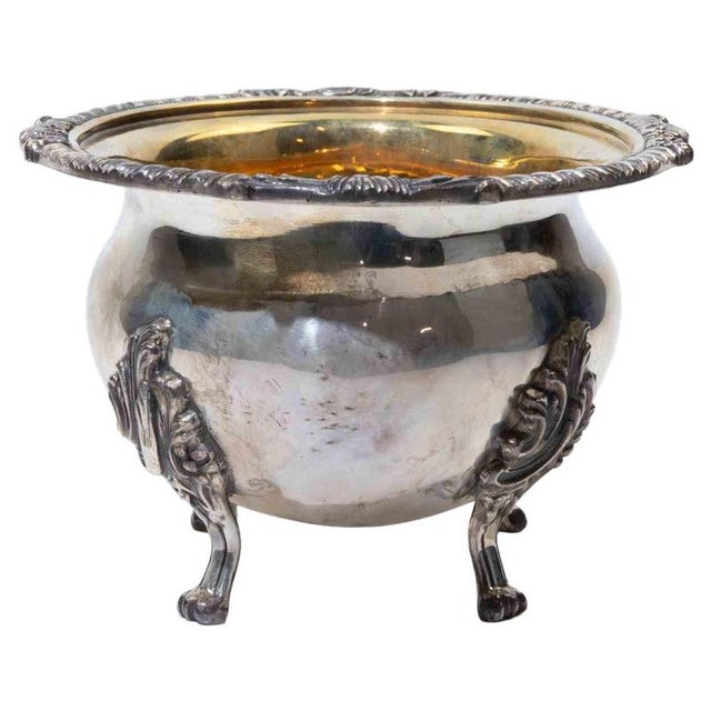 Rococo Revival Italian Silver-Gilt Open Salt Bowl, 1970s For Sale - Image 6 of 6