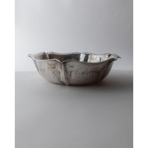 Vintage Silver Plated Fruit Bowl, 1940s For Sale - Image 10 of 11