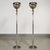 Late 20th Century Pair of Ralph Lauren Polished Nickel Layne Torchiere Floor Lamps For Sale - Image 12 of 12