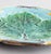 Joseph Holdcroft Antique English Joseph Holdcroft Turquoise Majolica Green Leaf Plate, Circa 1880 For Sale - Image 4 of 6