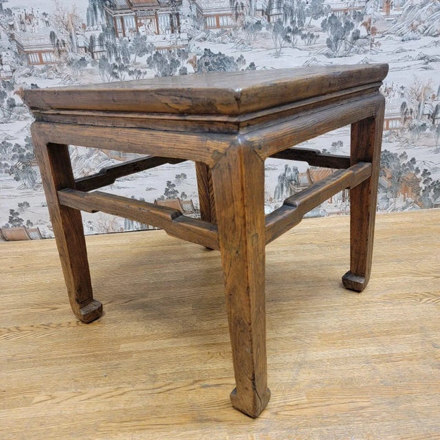Antique Shanxi Province Elm Side Table For Sale In Chicago - Image 6 of 7