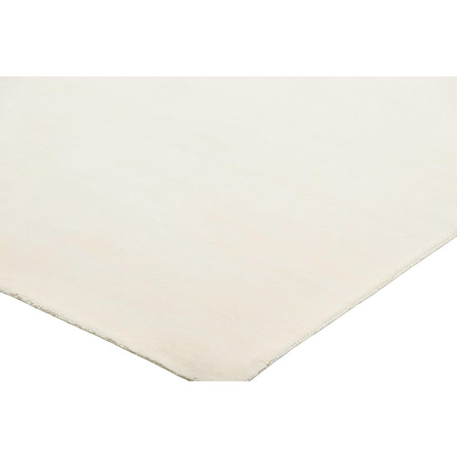 Rug & Kilim’s Oversized Contemporary Textural Solid Rug in White Tones-12x17 For Sale In New York - Image 6 of 7