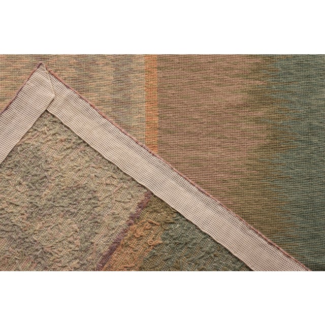 1980s Vintage Van Campen Style Needlepoint in Polychromatic Patterns by Rug & Kilim For Sale - Image 5 of 5